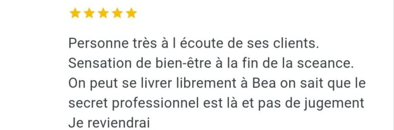 avis bienfaits séance de magnétisme Béa